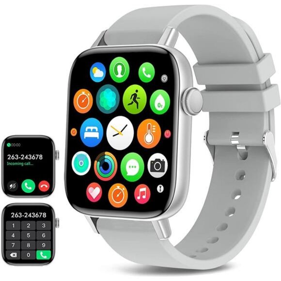 1.9" Smartwatch Fitness Tracker with Blood Pressure Heart Rate  for Women Men - Picture 1 of 6